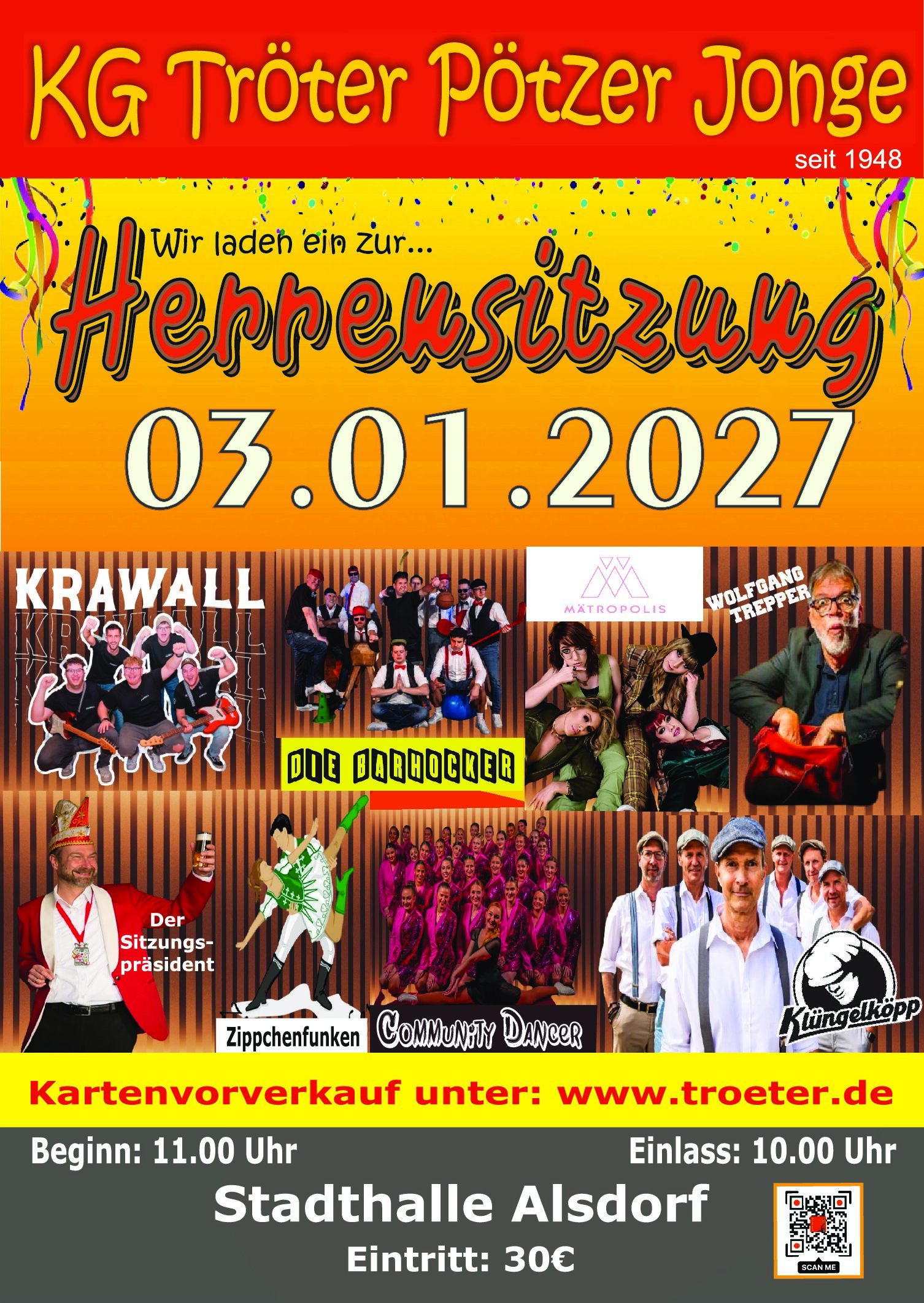 Plakat Herrensitzung 2027